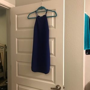 Royal blue mini dress